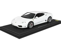 1999 Ferrari 360 Modena White DISPLAY CASE Limited Edition 84 pieces Worldwide 1/18 Model Car BBR P18172C