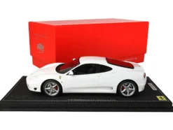 1999 Ferrari 360 Modena White DISPLAY CASE Limited Edition 84 pieces Worldwide 1/18 Model Car BBR P18172C