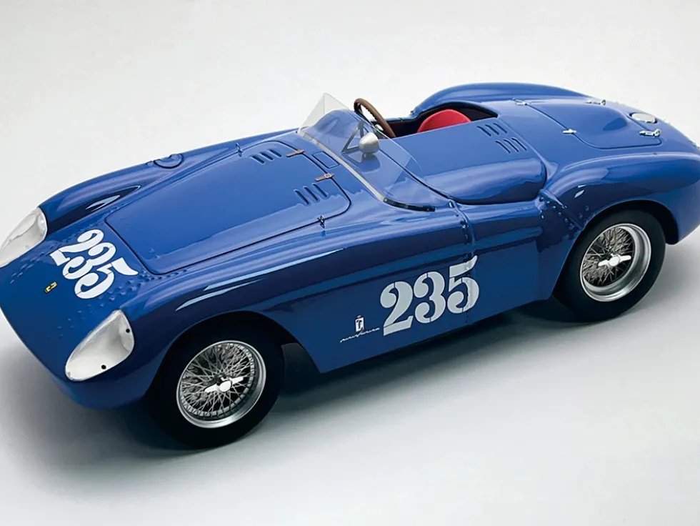 Ferrari 500 Mondial #235 Porfirio Rubirosa "Santa Barbara Road Races" (1954) "Mythos Series" with Display Case Limited Edition to 40 pieces Worldwide 1/18 Model Car by Tecnomodel