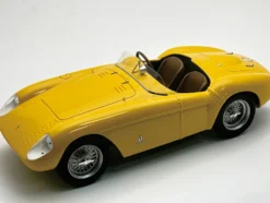 Ferrari 500 Mondial "Press Version 1956" Giallo Modena Yellow "Mythos Series" with Display Case Limited Edition to 25 pieces Worldwide 1/18 Model Car by Tecnomodel
