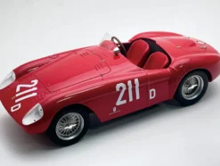 Ferrari 500 Mondial #211 Richie Ginther 2nd Place "Sacramento Road Races" (1956) "Mythos Series" with Display Case Limited Edition to 30 pieces Worldwide 1/18 Model Car by Tecnomodel