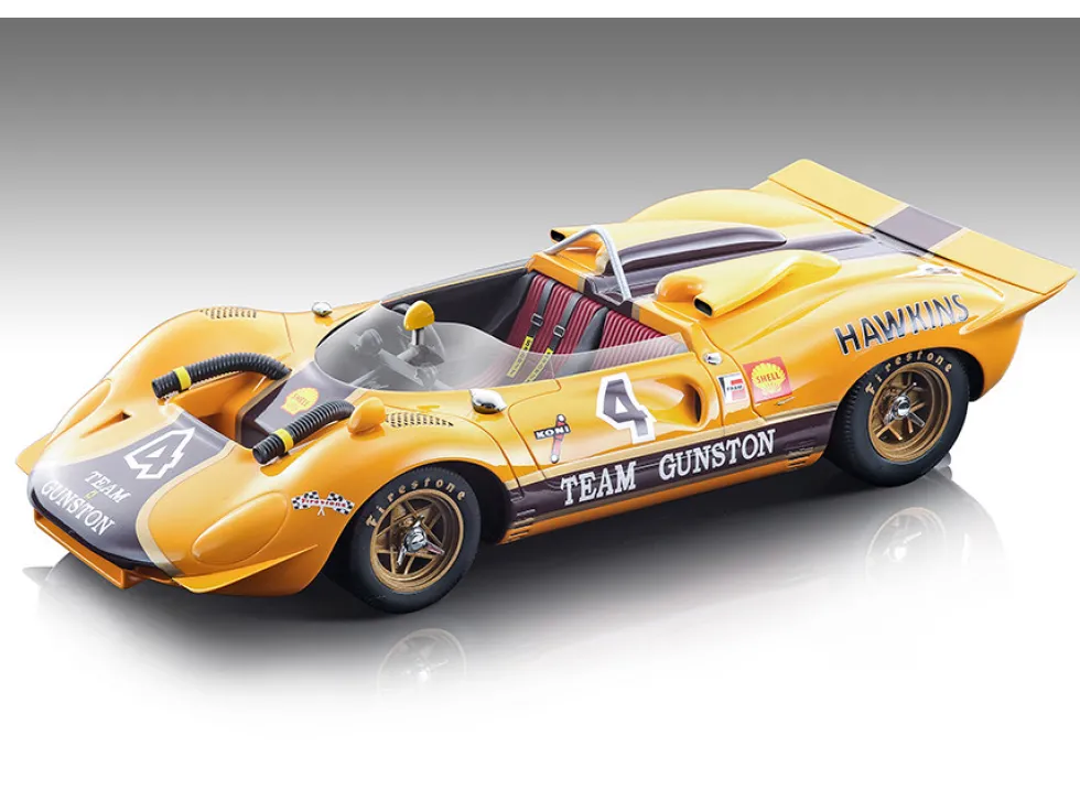 Ferrari 350 P4 Can Am #4 Paul Hawkins Winner Roy Hesketh 3 Hours 1968 Mythos Series Limited Edition 165 pieces Worldwide 1/18 Model Car Tecnomodel TM18-251C
