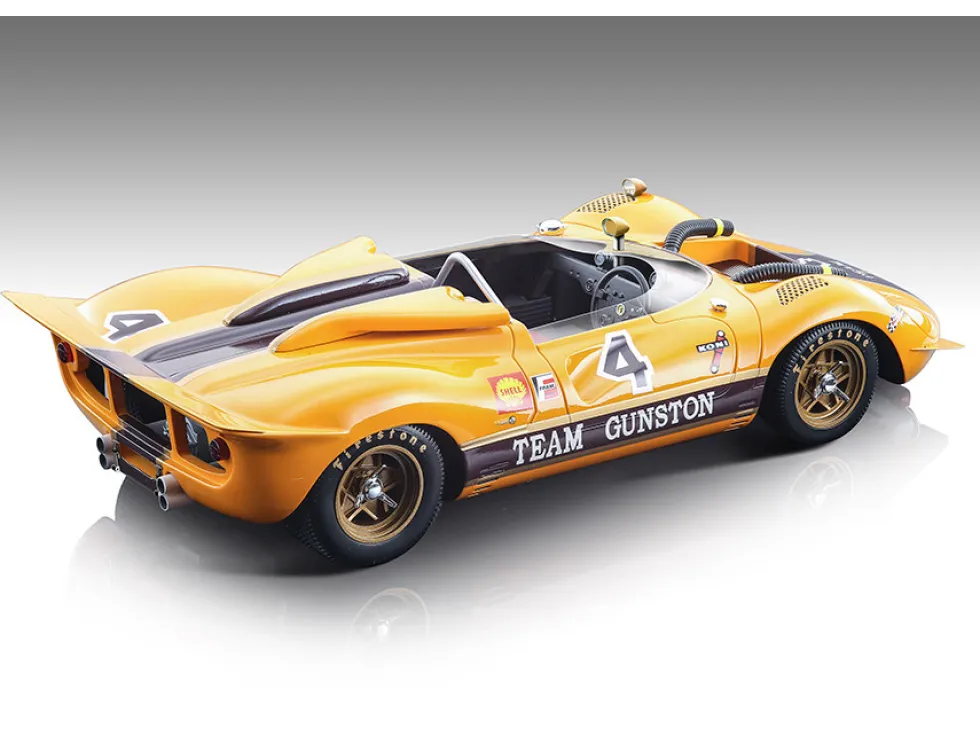 Ferrari 350 P4 Can Am #4 Paul Hawkins Winner Roy Hesketh 3 Hours 1968 Mythos Series Limited Edition 165 pieces Worldwide 1/18 Model Car Tecnomodel TM18-251C