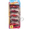 Ferrari 5 piece Set Diecast Model Cars by Hot Wheels