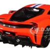 Ferrari 488 Pista Red White Blue Stripes 1/24 Diecast Model Car Bburago 26026