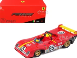 Ferrari 312P #85 Jacky Ickx Mario Andretti 6 Hours Watkins Glen 1972 1/43 Diecast Model Car Bburago 36302