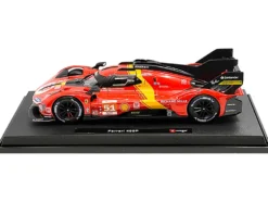 Ferrari 499P #51 James Calado - Antonio Giovinazzi - Alessandro Pier Guidi "Ferrari AF Corse" Winner "24 Hours of Le Mans" (2023) "Racing" Series 1/18 Diecast Model Car by Bburago