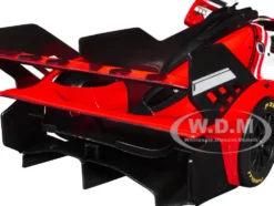 Ferrari 499P Modificata #24 Red with Italian Flag Stripes "Racing" Series 1/18 Diecast Model Car by Bburago