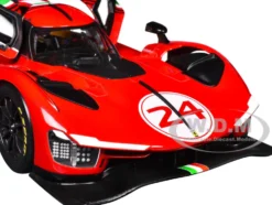 Ferrari 499P Modificata #24 Red with Italian Flag Stripes 