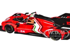 Ferrari 499P Modificata #24 Red with Italian Flag Stripes 
