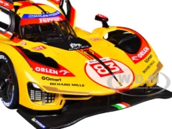 Ferrari 499P #83 Robert Kubica - Robert Shwartzman - Yifei Ye "Ferrari AF Corse" "24 Hours of Le Mans" (2024) "Racing" Series 1/18 Diecast Model Car by Bburago