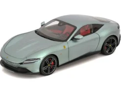 2019 Ferrari Roma Gray Metallic with Pink Interior 1/18 Diecast Model Car by Polistil