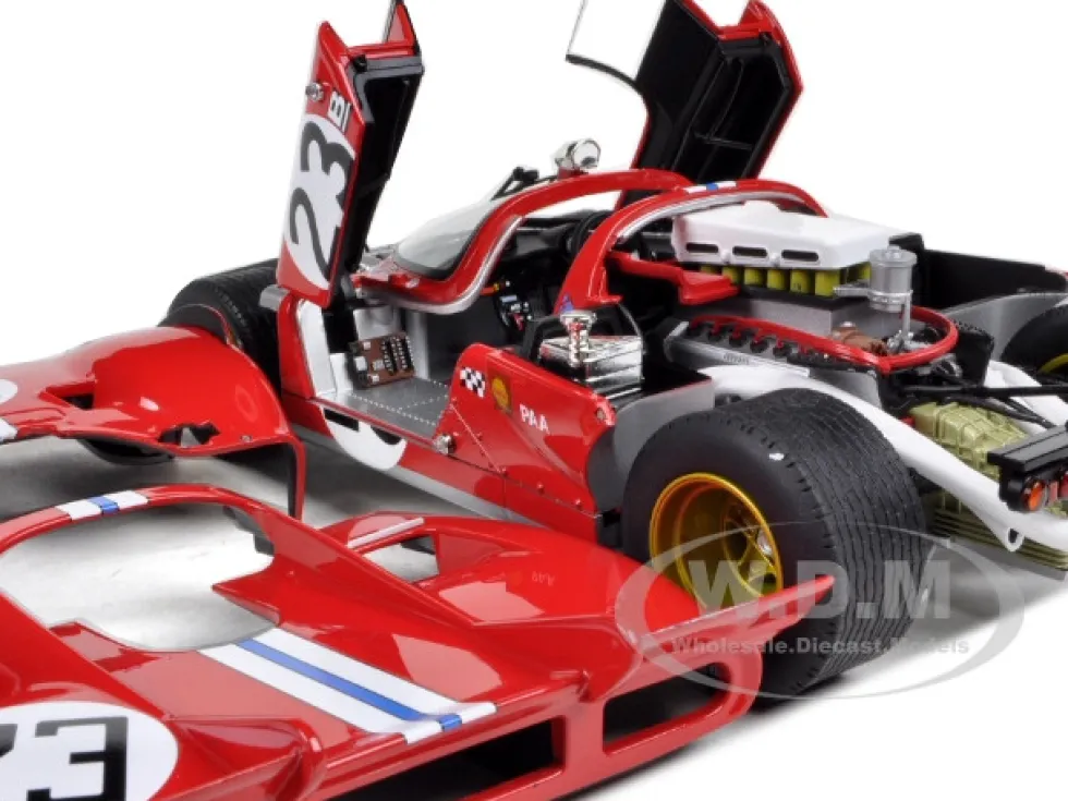 Ferrari 512 S #23 Daytona 1971 B.Adamovicz Elite Edition 1/18 Diecast Model Car Hot Wheels T6930