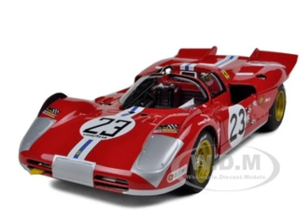 Ferrari 512 S #23 Daytona 1971 B.Adamovicz Elite Edition 1/18 Diecast Model Car Hot Wheels T6930
