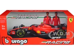 Ferrari SF 23 #55 Carlos Sainz Formula One F1 World Championship 2023 Formula Racing Series 1/18 Diecast Model Car Bburago 16812CS