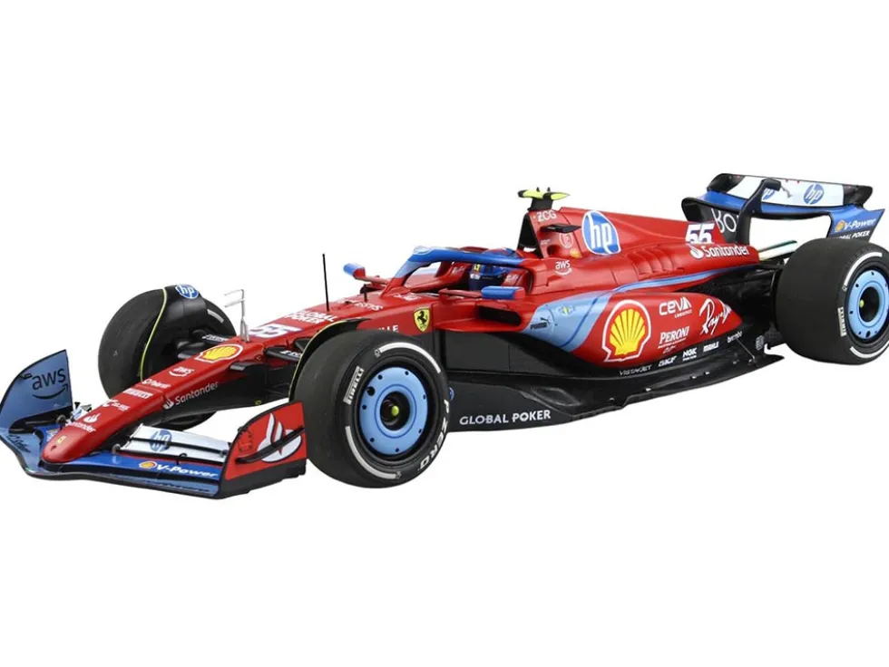 Ferrari SF-24 #55 Carlos Sainz Formula One F1 "Miami GP" (2024) Limited Edition to 96 pieces Worldwide 1/18 Diecast Model Car by BBR