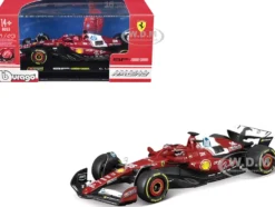 Ferrari SF-25 #16 Charles Leclerc Formula One F1 "World Championship" (2025) with Display Case 1/43 Diecast Model Car by Bburago