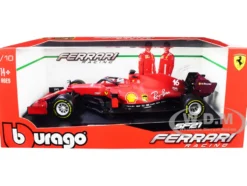 Ferrari SF21 #16 Charles Leclerc Formula One F1 Car Ferrari Racing Series 1/18 Diecast Model Car Bburago 16809 LC