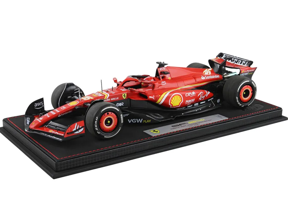 Ferrari SF-24 #16 Charles Leclerc 2nd Place Formula One F1 "Australian GP" (2024) Limited Edition to 140 pieces Worldwide 1/18 Diecast Model Car by BBR
