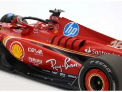Ferrari SF-24 #16 Charles Leclerc Winner Formula One F1 "United States GP" (2024) Limited Edition to 100 pieces Worldwide 1/18 Diecast Model Car by BBR