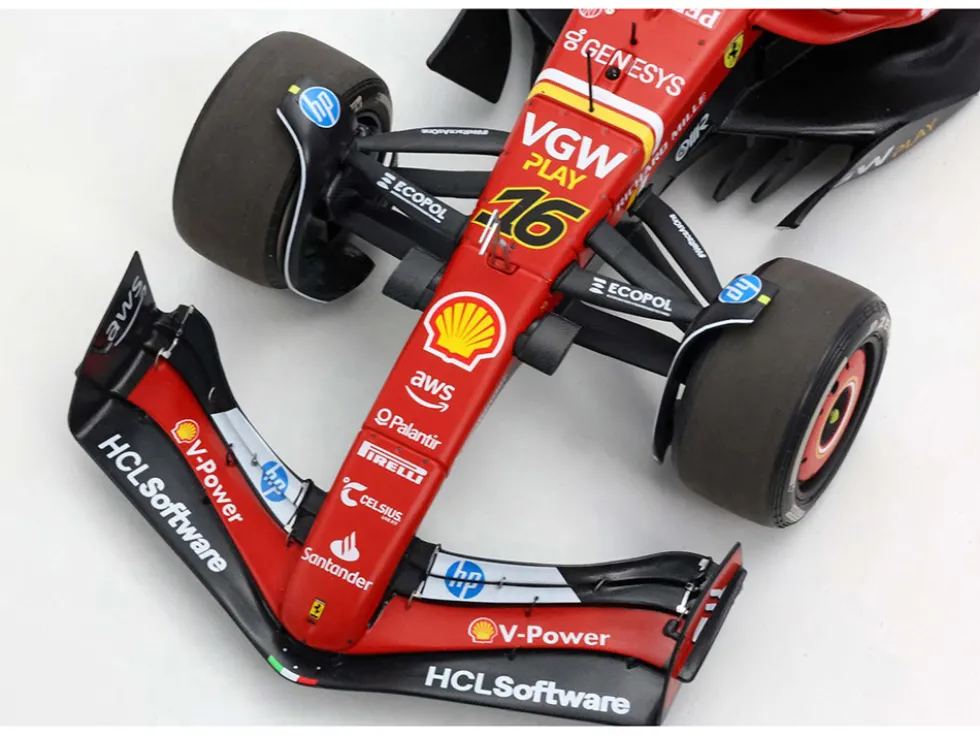 Ferrari SF-24 #16 Charles Leclerc Winner Formula One F1 "Italian GP" (2024) Limited Edition to 350 pieces Worldwide 1/18 Diecast Model Car by BBR