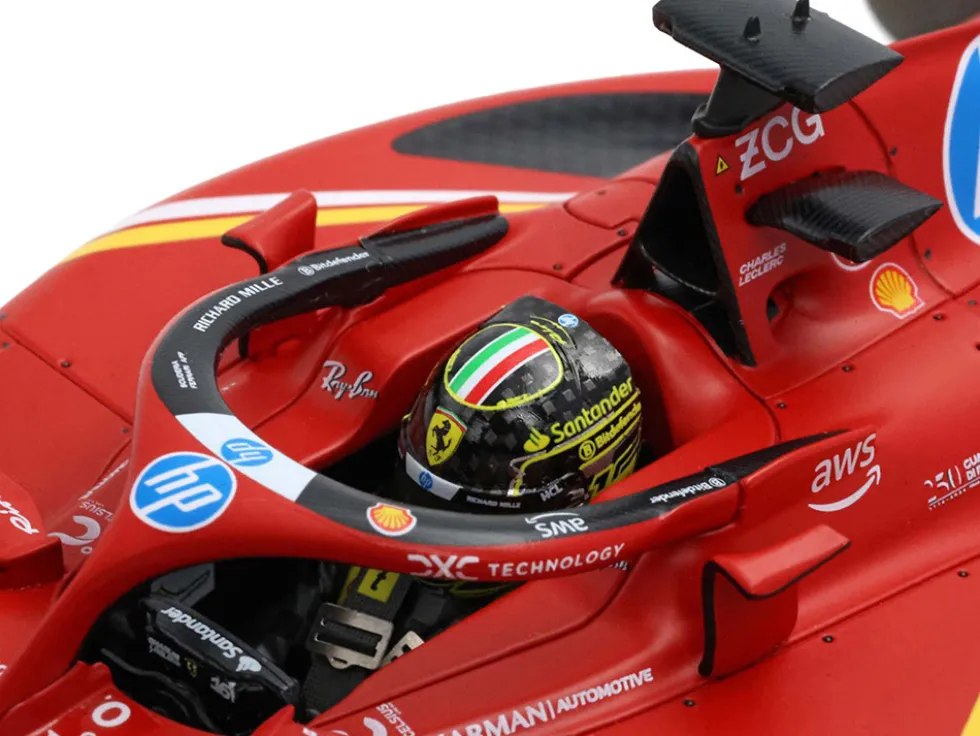 Ferrari SF-24 #16 Charles Leclerc Winner Formula One F1 "Italian GP" (2024) Limited Edition to 350 pieces Worldwide 1/18 Diecast Model Car by BBR
