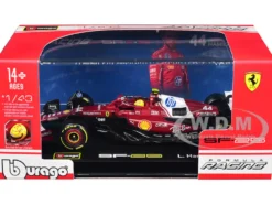 Ferrari SF-25 #44 Lewis Hamilton Formula One F1 "World Championship" (2025) with Display Case 1/43 Diecast Model Car by Bburago