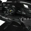 Ferrari SF90 Spider Assetto Fiorano Black Metallic with White Stripes Signature Series 1/18 Diecast Model Car Bburago 16910bk