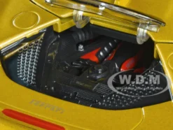 Ferrari SF90 Spider Gold Metallic Race + Play Series 1/18 Diecast Model Car Bburago 16016gld