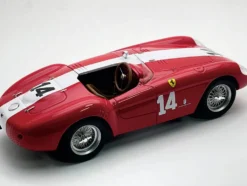 Ferrari 500/735 Sport #14 Mike Hawthorn - Umberto Maglioli "Scuderia Ferrari" Winner "GP Supercortemaggiore Monza" (1954) "Mythos Series" with Display Case Limited Edition to 70 pieces Worldwide 1/18 Model Car by Tecnomodel