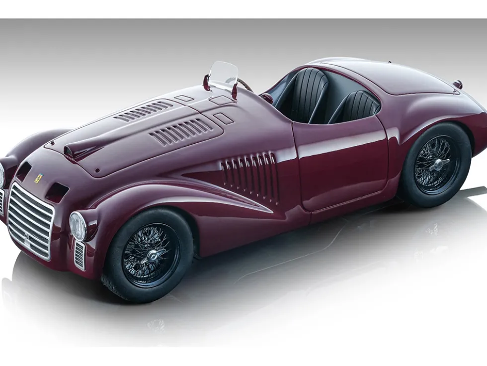 Ferrari 159S Rosso Mugello Red "Press Officine" (1947) "Mythos Series" Limited Edition to 45 pieces Worldwide 1/18 Model Car by Tecnomodel