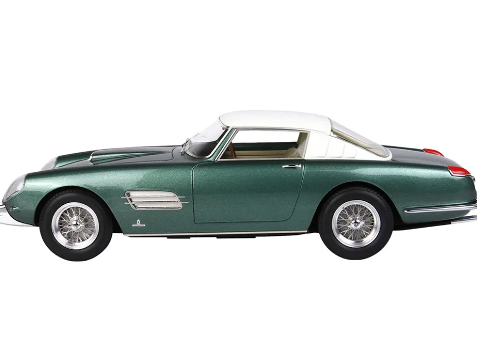 Ferrari Superfast 4.9 S/N 0719SA Green Metallic White Top Cavallino Classic 2008 DISPLAY CASE Limited Edition 64 pieces Worldwide 1/18 Model Car BBR CARS1819B