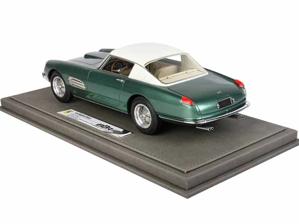 Ferrari Superfast 4.9 S/N 0719SA Green Metallic White Top Cavallino Classic 2008 DISPLAY CASE Limited Edition 64 pieces Worldwide 1/18 Model Car BBR CARS1819B