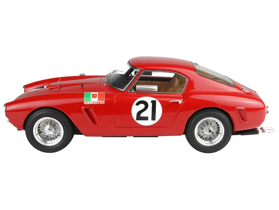 Ferrari 250 SWB #21 "Beurlys" (Jean Blaton) - Lucien Bianchi "24 Hours of Le Mans" (1960) with DISPLAY CASE Limited Edition to 200 pieces Worldwide 1/18 Model Car by BBR