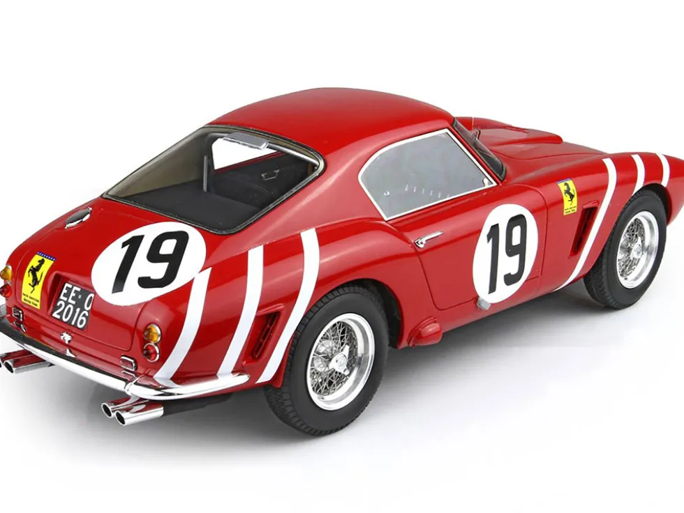 Ferrari 250 SWB #19 Ed Hugus - Augie Pabst "North American Racing Team" "24 Hours of Le Mans" (1960) with DISPLAY CASE Limited Edition to 200 pieces Worldwide 1/18 Model Car by BBR