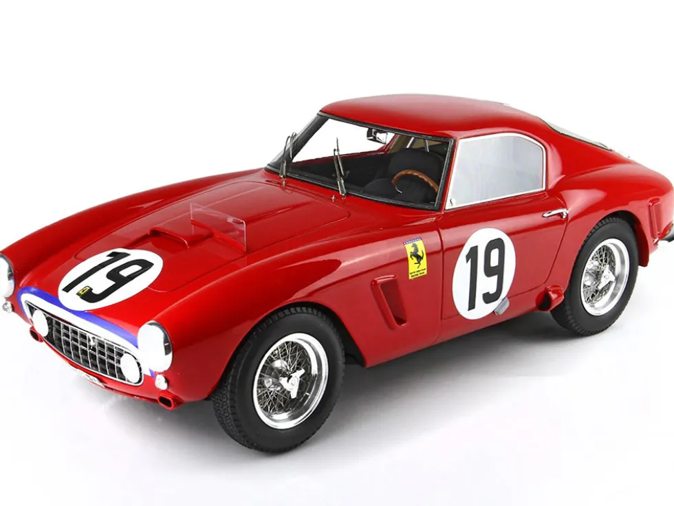 Ferrari 250 SWB #19 Ed Hugus - Augie Pabst "North American Racing Team" "24 Hours of Le Mans" (1960) with DISPLAY CASE Limited Edition to 200 pieces Worldwide 1/18 Model Car by BBR