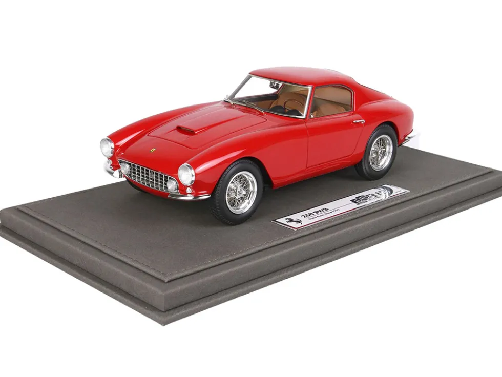 1959 Ferrari 250 SWB GT Berlinetta Paseo Corto Red with DISPLAY CASE Limited Edition 500 pieces Worldwide 1/18 Model Car BBR BBR1851A