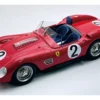 Ferrari 250 TR59-60 #2 Cliff Allison - Phil Hill - Willy Mairesse "Scuderia Ferrari" 3rd Place "1000 km Nurburgring" (1960) "Mythos Series" with Display Case Limited Edition to 40 pieces Worldwide 1/18 Model Car by Tecnomodel