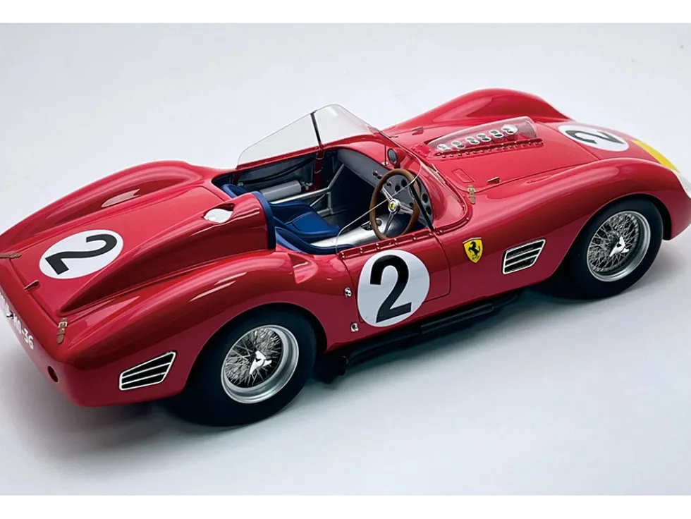 Ferrari 250 TR59-60 #2 Cliff Allison - Phil Hill - Willy Mairesse "Scuderia Ferrari" 3rd Place "1000 km Nurburgring" (1960) "Mythos Series" with Display Case Limited Edition to 40 pieces Worldwide 1/18 Model Car by Tecnomodel