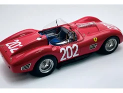Ferrari 250 TR59-60 #202 Cliff Allison - Richie Ginther "Scuderia Ferrari" "Targa Florio" (1960) "Mythos Series" with Display Case Limited Edition to 40 pieces Worldwide 1/18 Model Car by Tecnomodel
