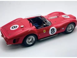 Ferrari 330 TRI-LM #8 Pedro Rodriguez Winner "Bridgehampton 400 Kilometres" (1962) "Mythos Series" with Display Case Limited Edition to 45 pieces Worldwide 1/18 Model Car by Tecnomodel