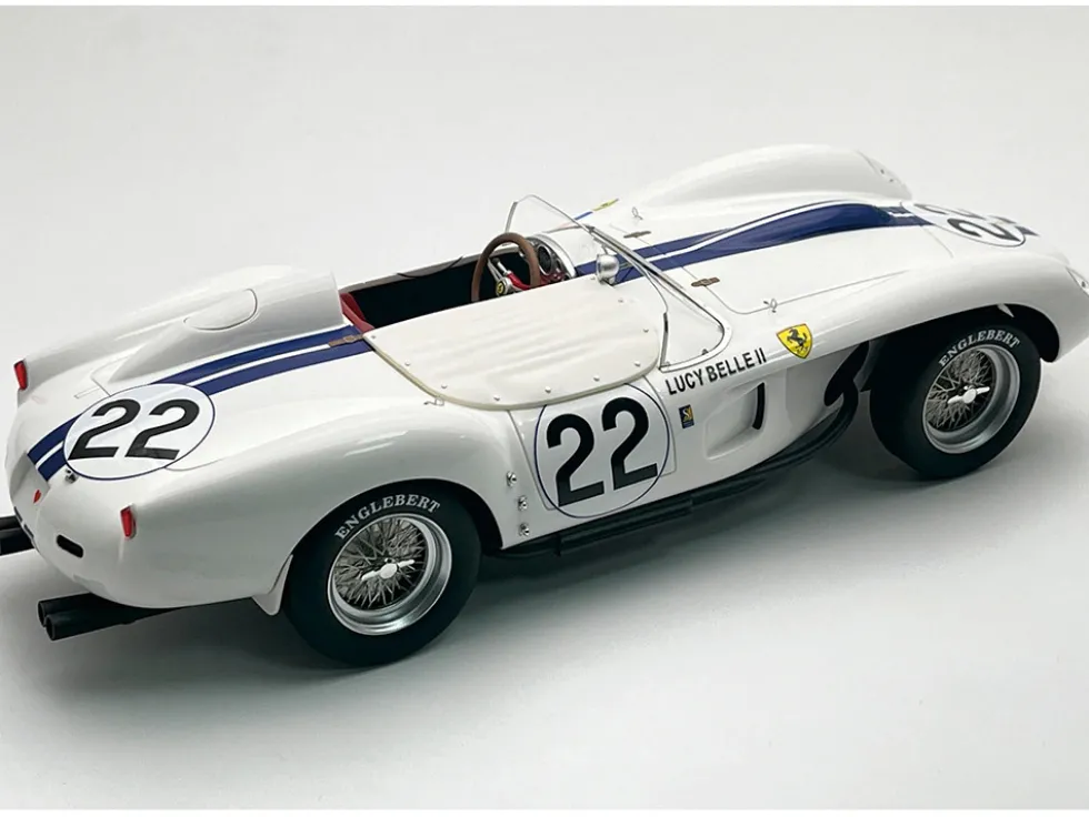 Ferrari 250 TR Pontoon-Fender #22 Ed Hugus - Ray "Ernie" Erickson "Team Ed Hugus" "24 Hours of Le Mans" (1958) "Mythos Series" with Display Case Limited Edition to 70 pieces Worldwide 1/18 Model Car by Tecnomodel