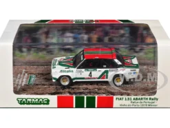 FIAT 131 ABARTH Rally #4 Markku Alen - Ilkka Kivimaki Winner "Rallye de Portugal - Vinho do Porto" (1978) "Hobby64" Series 1/64 Diecast Model Car by Tarmac Works