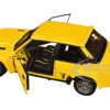1980 Fiat 131 Abarth Yellow 1/18 Diecast Model Car by Solido