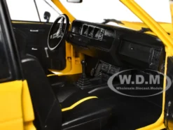 1980 Fiat 131 Abarth Yellow 1/18 Diecast Model Car by Solido