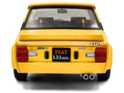 1980 Fiat 131 Abarth Yellow 1/18 Diecast Model Car by Solido