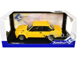 1980 Fiat 131 Abarth Yellow 1/18 Diecast Model Car by Solido