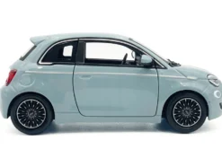 2023 Fiat 500e Light Blue 1/24 Diecast Model Car by Bburago