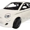 2023 Fiat 500e White 1/24 Diecast Model Car by Bburago
