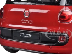 2013 Fiat 500L Red 1/24 Diecast Car Model Welly 24038